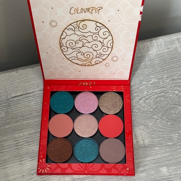 NWOT ColourPop Eyeshadow Palette - Teal, Pink, Coral Collection - Picture 2 of 3